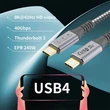 Kép 5/5 - Thunder UCK-05 (USB-C - USB-C) 240W Gyorstöltő USB4 (0,5m)