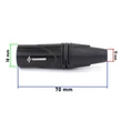 Kép 6/6 - Thunder XLR-302 XLR papa csatlakozó, fém ház, fekete