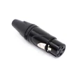 Kép 4/6 - Thunder XLR-303 XLR mama csatlakozó, fém ház, fekete