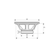 Kép 6/6 - Videoton HC17-580 Szélessávú hangszóró 25W (17 cm) - 8 Ohm