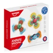 Kép 5/5 - Happy World: Baby spinner 3db-os állatos készségfejlesztő játékszett