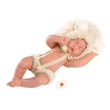 Kép 3/4 - Llorens: Fiú csecsemő baba 31cm-es oroszlános sapkában