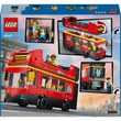 Kép 2/6 - LEGO® City: Piros emeletes turistabusz (60407)