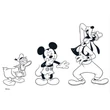 Kép 4/4 - Mickey egér kreatív színezhető vázlatfüzet sablonnal és matricákkal több változatban