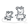Kép 4/4 - Peppa malac és barátai kreatív színezhető vázlatfüzet matricákkal és sablonnal több változatban