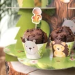 Kép 2/2 - Muffin tartó szett az erdő állatai 6db