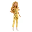 Kép 2/3 - Barbie Fashionista 65. évfordulós baba arany ruhában - Mattel