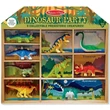 Kép 1/3 - Dinoszauruszok 9db-os készlet fa tárolóban - Melissa & Doug