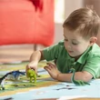 Kép 2/3 - Dinoszauruszok 9db-os készlet fa tárolóban - Melissa & Doug