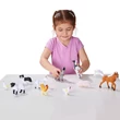 Kép 3/3 - Farm állatai 10db-os figura szett fa tárolóban - Melissa & Doug