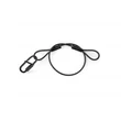 Kép 2/5 - BeamZ SAF35 karabineres biztonsági kábel| fekete 35cm x 3mm - 30kg