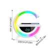 Kép 5/5 - Thunder CSL-06W Okos hangulatfény| óra + Vezeték nélküli töltő + FM + BLUETOOTH (Fehér)