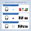 Kép 5/9 - New Bee BH58 Vezeték nélküli fejhallgató + mikrofon| headset