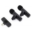 Kép 1/9 - Thunder WLM-012 Vezeték nélküli csíptetős mikrofon (2db) telefonhoz - USB-C