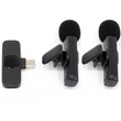Kép 4/9 - Thunder WLM-012 Vezeték nélküli csíptetős mikrofon (2db) telefonhoz - USB-C