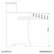 Kép 6/6 - Glorious Workbench White Stúdió asztal (fehér)