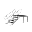 Kép 2/4 - Power Dynamics Deck750 állítható színpad lépcső (80-140 cm)