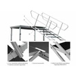 Kép 3/3 - Thunder Germany STX750 állítható színpad lépcső (40-60 cm)