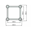 Kép 4/5 - BeamZ Truss P30-CS4 traverz| fényhíd összekötő elem (4db-os szett)