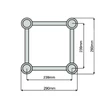 Kép 4/5 - BeamZ Truss P30-L350 traverz| fényhíd egyenes elem (3|5m)