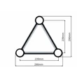 Kép 6/7 - BeamZ Truss P33-L350 háromszög traverz| fényhíd| egyenes elem (3|5 m)