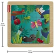 Kép 3/3 - Fisher-Price: Erdei rovarok fa kirakós táblácska - Mattel
