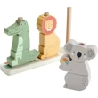 Kép 2/3 - Fisher-Price: Wood Fa állatos rakosgató - Mattel