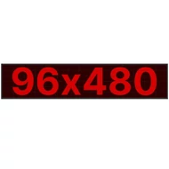 96 cm magas piros fényreklám