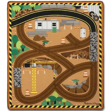 Építkezés játszószőnyeg fa munkagépekkel - Melissa & Doug