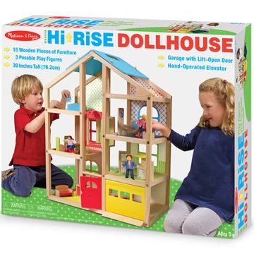 Emeletes fa babaház lifttel - Melissa & Doug