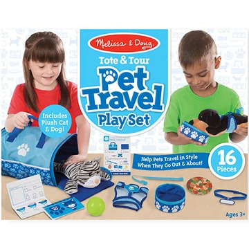 Kisállat hordozó és utazó játékszett - Melissa & Doug