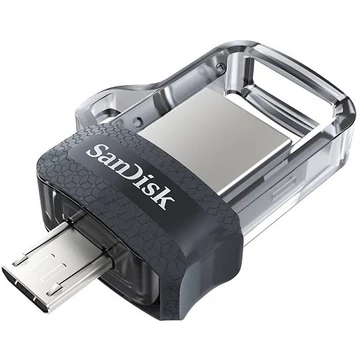 SanDisk Dual Drive m3.0 128 GB USB micro USB pendrive mobil memória 150 MB/s (SDDD3-128G-G46) (173386)