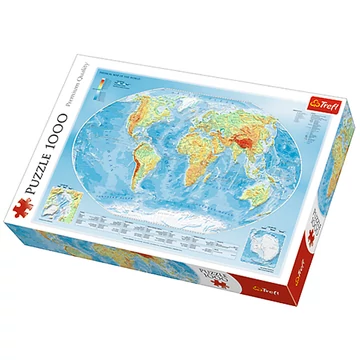 A Föld fizikai térképe 1000 db-os Puzzle - Trefl