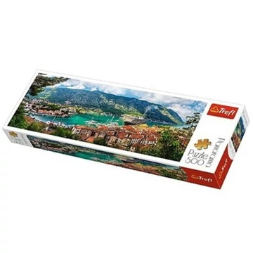 Kotor Montenegro Panoráma puzzle 500db-os - Trefl