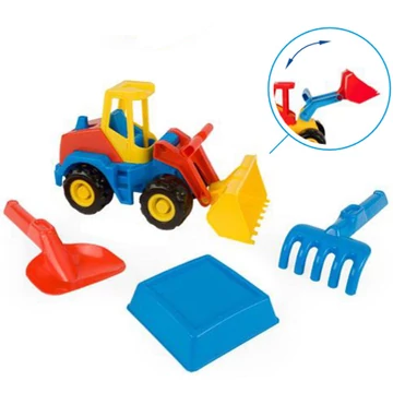 Tech Truck Rakodógép homokozó szettel 27cm - Wader