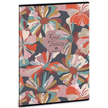 Floral Collage A/4 extra kapcsos sima füzet
