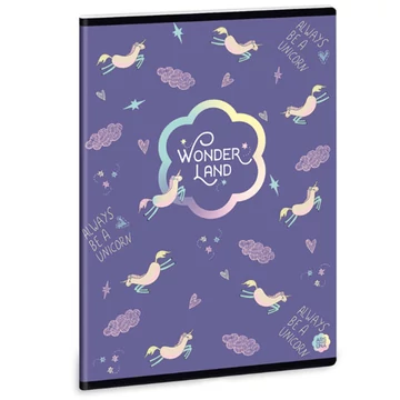 Ars Una: Wonderland Unicorn sima füzet A/5 40lapos