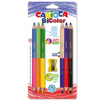 Jumbo színes ceruza szett hegyezővel 6db - Carioca