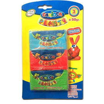 Színes gyurmaszett 3x50gr - Carioca