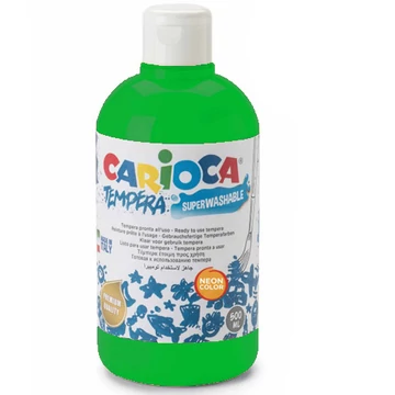 Neon zöld színű tempera 500ml - Carioca