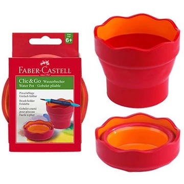 Cilck and Go vizestálka piros színű - Faber-Castell