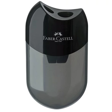 Faber-Castell: Dupla tartós műanyag hegyező fekete