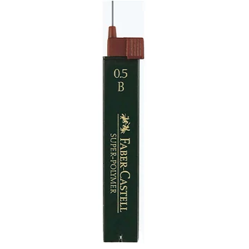Faber-Castell: Super Polymer ironbetét 0,5mm, 12db-os, B