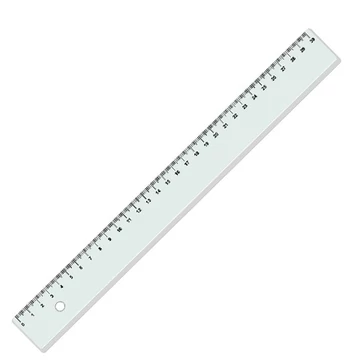 ICO: vonalzó átlátszó 30cm-es