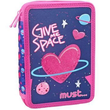 Space Heart kihajtható töltött tolltartó