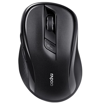 Rapoo M500 vezeték nélküli bluetooth (3.0+4.0) 2,4 GHz egér - fekete (184535)