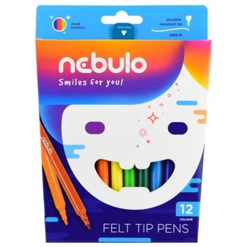 Nebulo: Filctoll színes 12db-os szett