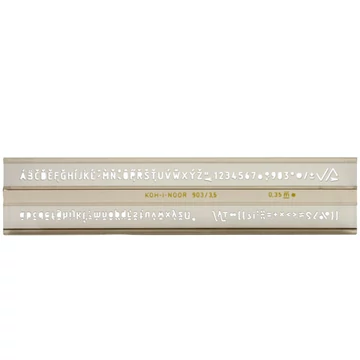 ICO: Koh-I-Noor ISO betűsablon 3,5mm-es