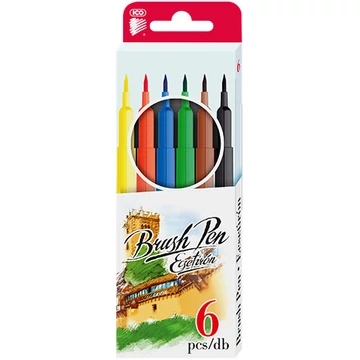 ICO: Brush Pen ecsetirón készlet 6db-os