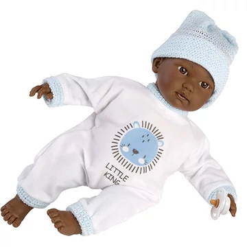 Llorens: Cuqui síró afroamerikai fiú baba 30 cm (30011)